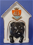 Antique Shelley Crested China Dog House Black Watch Pun