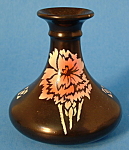 Shelley China Carnations Vase Art Deco Black England