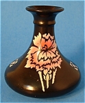 Click here to enlarge image and see more about item 5981: Shelley China Art Deco Vase Black Carnations England