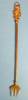 Click here to enlarge image and see more about item 6093: Toast Fork English Brass Owl Toasting Victorian
