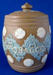 Click here to enlarge image and see more about item 6168aa: Royal Doulton Silicon Tobacco Jar Stoneware England