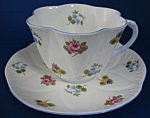 Click to view larger image of Cup and Saucer Shelley Dainty Rose Pansy Forget Me Nots (Image1)
