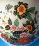 Click to view larger image of Tea Caddy Canister Vintage Sadler Indian Tree Fall Colo (Image2)
