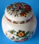 Click to view larger image of Tea Caddy Canister Vintage Sadler Indian Tree Fall Colo (Image4)