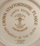 Click to view larger image of Crown Staffordshire Christmas Plate 1979 Monarch Deer (Image3)