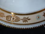Click to view larger image of Antique Teacup Trio Staffordshire Gold Hearts Peach (Image4)