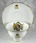 Click to view larger image of Cup and Saucer Queen Elizabeth II Coronation Royal Albert 1953 (Image3)