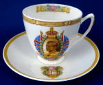 Click here to enlarge image and see more about item 6359a: Shelley Cup and Saucer King Edward VIII Abdicated 1937 York Shape