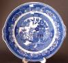 Click here to enlarge image and see more about item 6366: Vintage Plate Platter Old Willow Adderley England Blue
