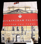 Click here to enlarge image and see more about item 6384: Tea Towel Buckingham Palace London Queen Elizabeth II
