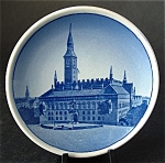 Click here to enlarge image and see more about item 6408: Royal Copenhagen Small Plate Radhaus Denmark Plaquette
