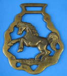 Antique Horse Brass Rearing Horse England Pub Brasses