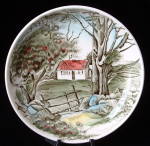 Friendly Village Dish Stone Wall English Johnson Bros