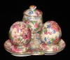 Click here to enlarge image and see more about item 6698: Royal Winton Grimwades Chintz Salt Pepper Mustard Tray