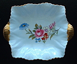 Shelley Dish Floral Blue Gold England Dainty Sweetmeat