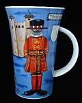 Click here to enlarge image and see more about item 6731: Tea Mug Dunoon London England Beefeater Bobby Coffee