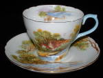 Shelley England Cup And Saucer Old Mill New Cambridge