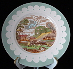 Click to view larger image of Clarice Cliff Plate Rural Scenes Royal Stafforshire (Image1)