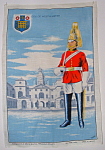 Click here to enlarge image and see more about item 6822: Tea Towel England Horse Guard Vintage Westminster Linen