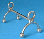 Knife Rest Antique Silver Wishbone Andiron England