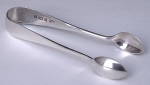 Sugar Tongs English Hallmarked Sterling Silver Dainty