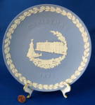 Wedgwood Jasper Christmas Plate 1979 Buckingham Palace