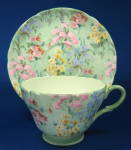 Shelley Melody Chintz Henley Cup and Saucer England