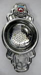 Chrome Tea Strainer With Enamel Shield For Leeds Retro