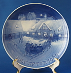Click here to enlarge image and see more about item 700: Plate Bing Grondahl Christmas 1969 Arrival Of Christmas