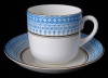 Antique Cup And Saucer Royal Stafford Blue White Gold