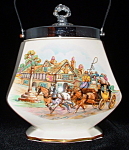 Click here to enlarge image and see more about item 7055: Biscuit Jar Royal Winton Grimwades Coaching Scene