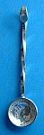 Click here to enlarge image and see more about item 7161: Salt Spoon King George V Sterling Silver Threepence