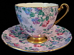 Shelley Summer Glory Chintz Ripon Cup and Saucer Pink