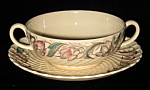 Susie Cooper Endon Ribbed Cream Soup And Saucer Liner