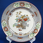 Click here to enlarge image and see more about item 7527: Copeland Plate Transferware Bouquet Jar Antique Orienta