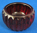 Ruby Glass Salt Dip Imperial Glass Zipper Open Salt