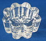 Open Salt Individual Clear 8 Lobed Star Bottom US Glass