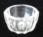Paneled Open Salt Salt Dip Clear Star Bottom USA