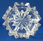 Master Open Salt English Cut Glass Victorian Hexagonal