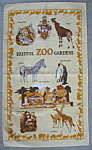 Click here to enlarge image and see more about item 7705: Tea Towel Bristol Zoo Gardens England Penguins Tiger
