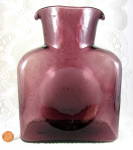 Click to view larger image of Blenko Amethyst Water Jug Twin Spouts Art Glass Purple Pitcher (Image3)