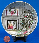 Click here to enlarge image and see more about item 7777: Merry Christmas Dish English Johnson Brothers Coaster