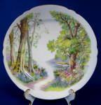 Click here to enlarge image and see more about item 7786a: Shelley England Woodland Salad Plate Richmond Shape