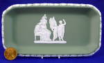Green Jasperware Pen Tray Wedgwood Icarus Deadalus