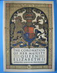 Click here to enlarge image and see more about item 8102a: Coronation Program Queen Elizabeth II England 1953 USA Market