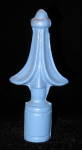 Cast Iron Fence Finial Blue USA Made Fleur De Lis Spear