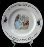 Click to view larger image of Wedgwood Peter Rabbit Plate Beatrix Potter English Made (Image1)