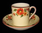 Click to view larger image of Mocha Cup And Saucer English Bone China Espresso Yellow (Image1)