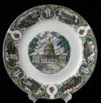 Souvenir Plate Washington DC Ironstone Transfer Capitol