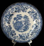 Clarice Cliff Tonquin Dinner Plate Blue Transferware